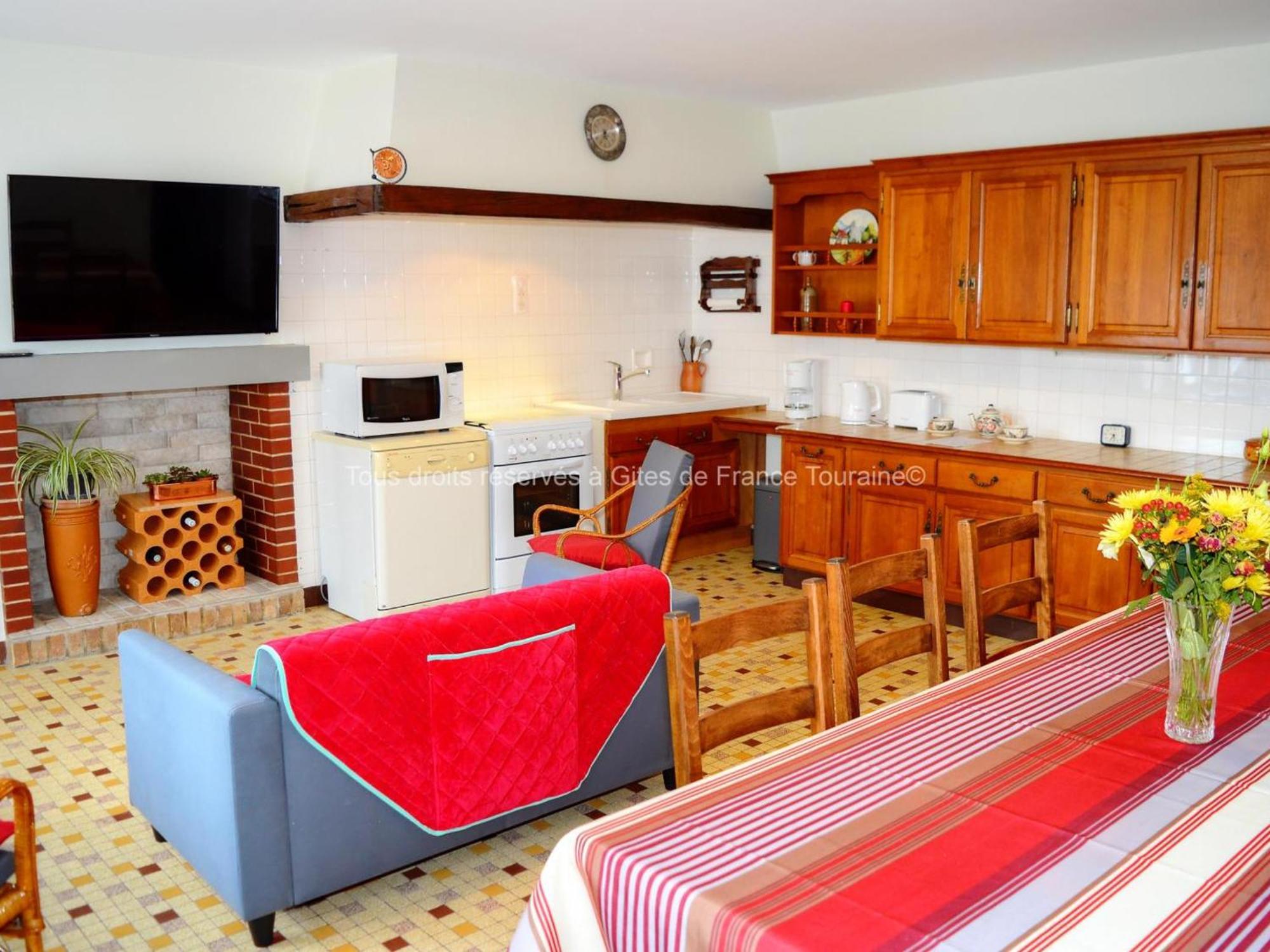 Gite Charmant Pres De Tours Et Amboise Avec Wi-Fi, Cour Privative, Garage A Velos, Accepte Animaux - Fr-1-381-503 Vernou-sur-Brenne Luaran gambar